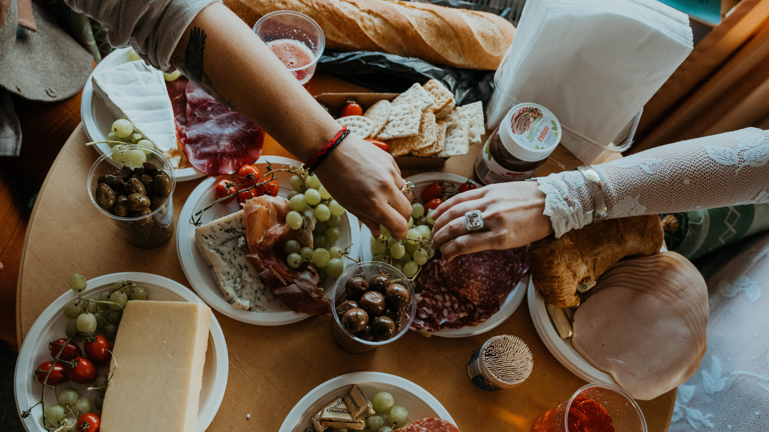 charcuterie board for lgbtqia+ elopement in Italy 